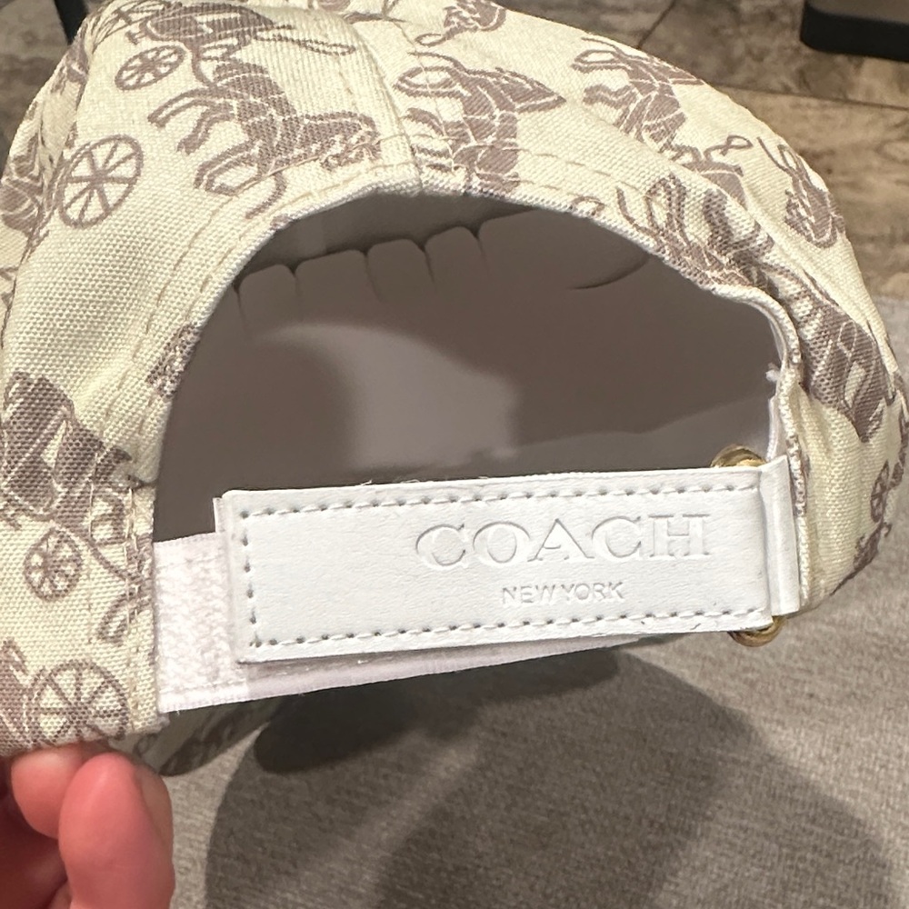 Beige and Brown Patterned Cap NWT - image 2